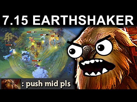 EPIC EARTHSHAKER PATCH 7.15 DOTA 2 NEW META GAMEPLAY #99 (AMAZING ECHOSLAM CARRY EARTHSHAKER)