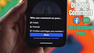 Turn off Facebook comments on Post or Business Page! [How To on 2022]