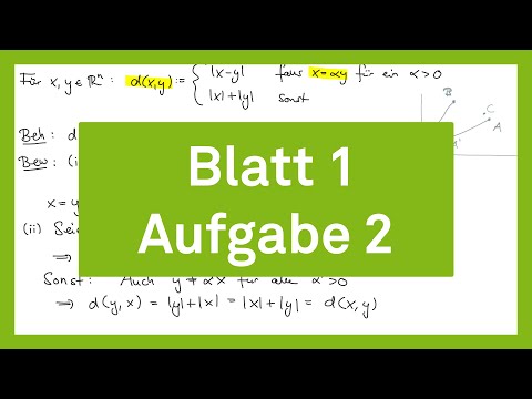 Musterlösung zu Aufgabe 2 | Blatt 1 | Analysis 2