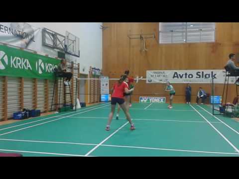 Mirna 2016,  semifinále WD 1    Lucie Krpatová, Terezia Mrazová x Heidi Puro, Natalia Tomčová