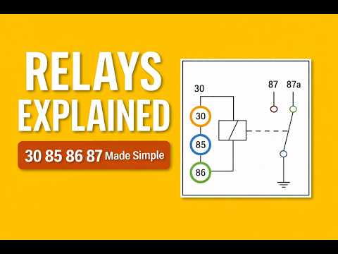 How Automotive Relays Work (30, 85, 86, 87 Explained Clearly)