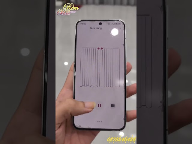 Rèm vải tự động điều khiển qua app