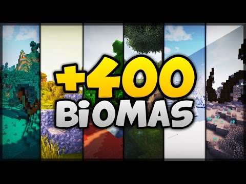 ✔ +400 BIOMAS NOVOS E REALISTAS NO MINECRAFT - BIOME BUNDLE (MOD) Video