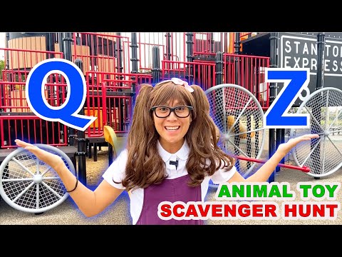 Animal Toy Scavenger Hunt Q-Z
