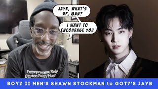 BOYZ II MEN&#39;s Shawn Stockman has words of encouragement for GOT7&#39;s JayB