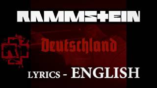 Rammstein - Deutschland (Lyrics) ENGLISH