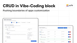 Softr Vibe-Coding Block Update: Now with CRUD on Live Data