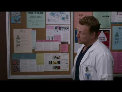 Owen and link in the elevator 16x14 grey's anatomy