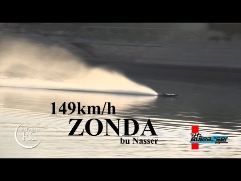 Modified RC Boat Zonda - 149km/h - Kuwait RC Boats Race 2013 - Salem Rashid
