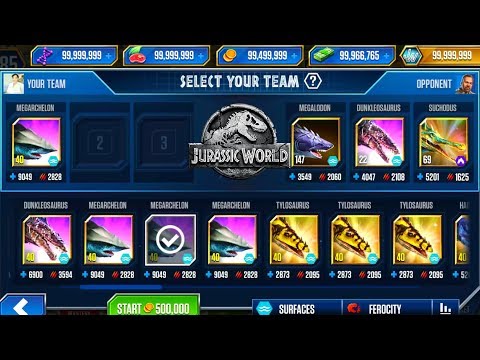 Megarchelon super tyrant defeated 3 extremely dramatic opponents - Jurassic World The Game