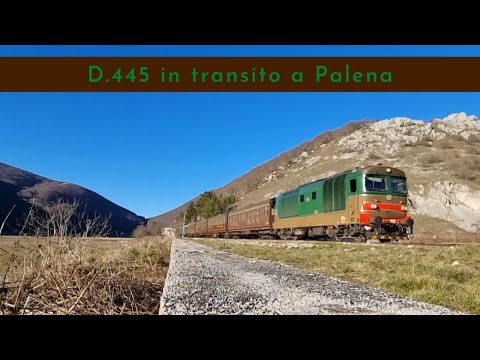 D.445.1034 a Palena con treno storico