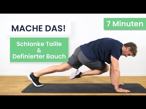 Schlanke Taille und definierter Bauch - 7 MIN seitliche Bauchmuskeln trainieren