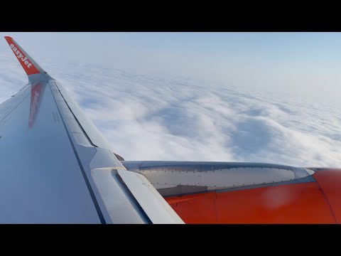 🇫🇷 Misty departure Paris Charles de Gaulle CDG - EasyJet Airbus A320 - May 2023