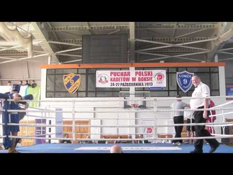 Kordian Wyciszkiewicz 06 Kleofas Katowice) vs Mateusz Kałecki (Zagłębie Konin) waga 54 kg