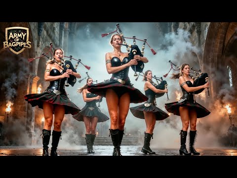 Rise of the Highland Warriors – Bagpipes and Drums That Shake the Stone Hall