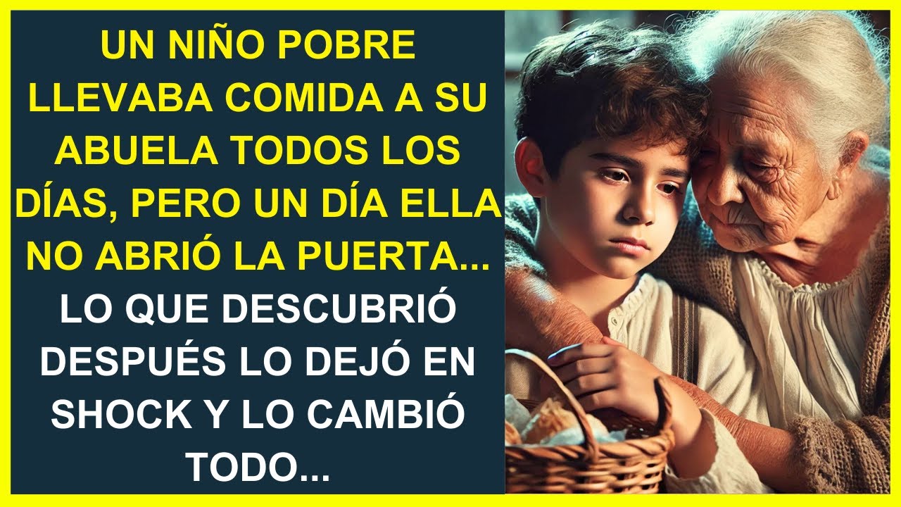UN NIÑO POBRE LLEVABA COMIDA A SU ABUELA, PERO UN DÍA NO ABRIÓ LA PUERTA. LO QUE DESCUBRIÓ DESPUÉS..