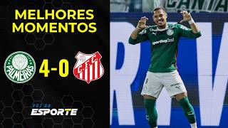 PALMEIRAS 4 X 0 CAPIVARIANO | MELHORES MOMENTOS | QUARTAS PAULISTÃO 2026