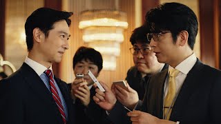 堺雅人＆及川光博、“半沢直樹コンビ”テレビCM初共演　堺議員に及川記者が迫る！　スカパー！「堺議員と及川記者」編　メーキング動画も