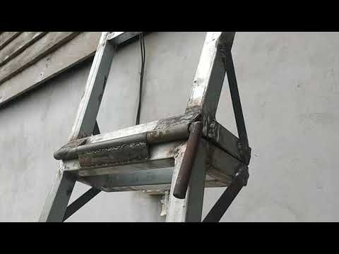 Inovasi pemulah || membuat tangga 2 dalam 1 dari besi holow || tukang las pemulah