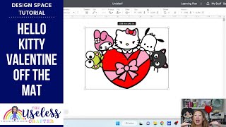 Off The Mat Hello Kitty Party Prop | Cricut Design Space Tutorial | The Useless Crafter | PinTV 2/3