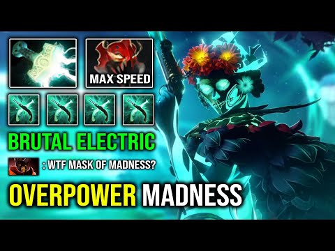 Mask of Madness Is Overpower on Muerta 100% Electric Full Right Click Carry Dota 2