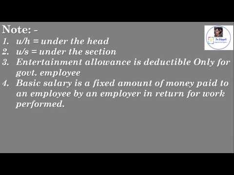 Computation of income tax under head salary | Sudhir Mishra