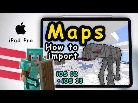 iSebbe - How to add Free Maps / Worlds in Minecraft for iOS 12 + iOS 13 on Apple iPad Pro