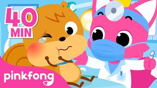I Have a Toothache!🦷 😭 | Hospital Play | +Compilation | Pinkfong Songs for Children
