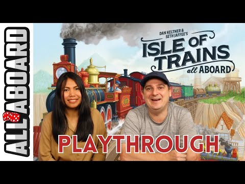 ISLE OF TRAINS: ALL ABOARD | Board Game | How to Play and Full 2-Player Playthrough