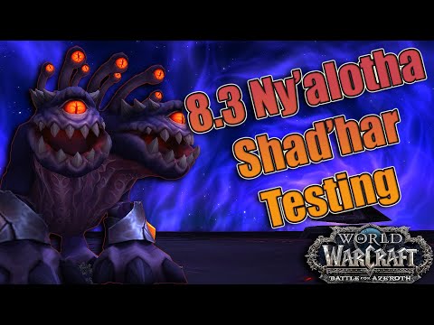BFA - 8.3 Ny'alotha, the Waking City Raid Testing! Shad'har the Insatiable! Warlock POV!