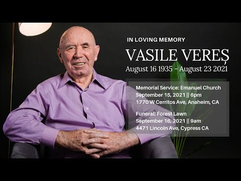 Vasile Veres Funeral | September 16th 2021