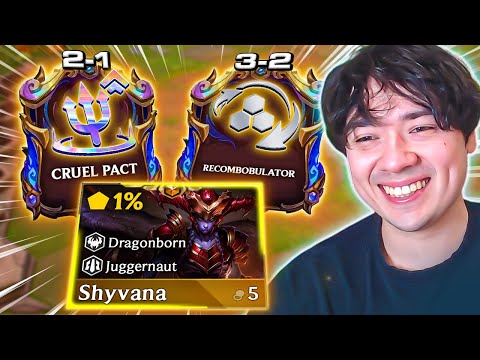 TFT RECORD? I FOUND A 5 COST ON 2-3 AND THEN RECOMBOBULATED!