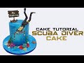 Scuba Diver Cake Snorkeling Cake Underwater Sea Diving Cake Optical Illusion Cake