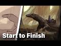 How I Paint Concept Art From Scratch Digital Painting Tutorial