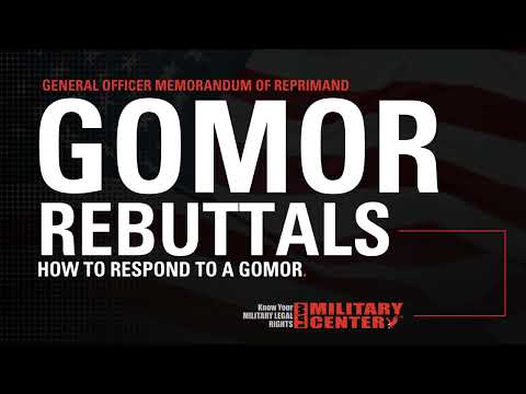 GOMOR Rebuttal Explained | How to Respond to a General Officer Memorandum of Reprimand