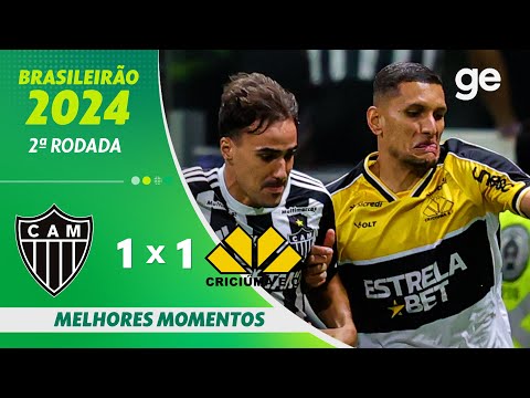 Gols e lances de Atlético Mineiro x Criciúma