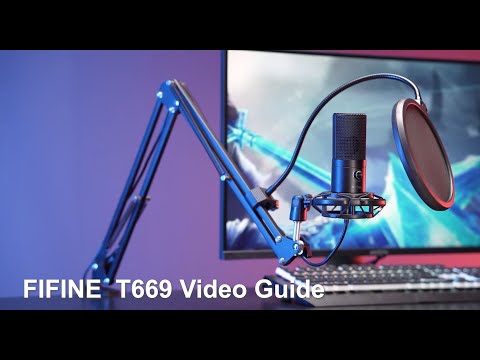 [Tutorial] of How to Install the FIFINE Studio USB Condenser Mic Kit T669 and Setup on Windows, Mac.