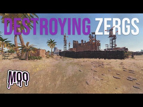 RUST | DESTROYING ZERGS & DEFEND VS 100+ WITH 2000 ROCKETS ON VITAL MAIN | WIPE PROGRESSION