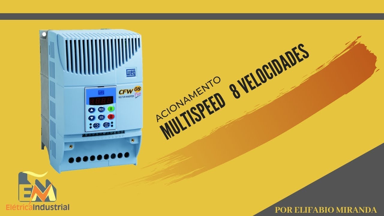 Parametrização no Inversor de Frequência CFW - 08 (MULTISPEED 8 VELOCIDADES)