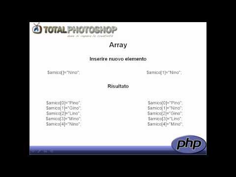 PHP - Usare gli array