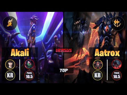 Roach AKALI (Top) [Fleet Footwork] VS AATROX - Grandmaster KR Patch 10.5