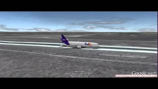preview picture of video 'GEFS Online-MD-11 emergency landing at Mohammed V Airport'