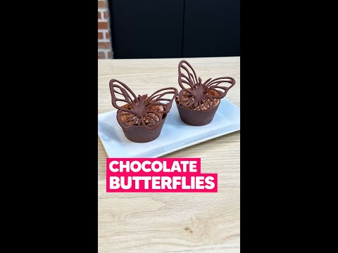 Chocolate BUTTERFLIES: the quick idea to create decorations that will amaze everyone! 🦋