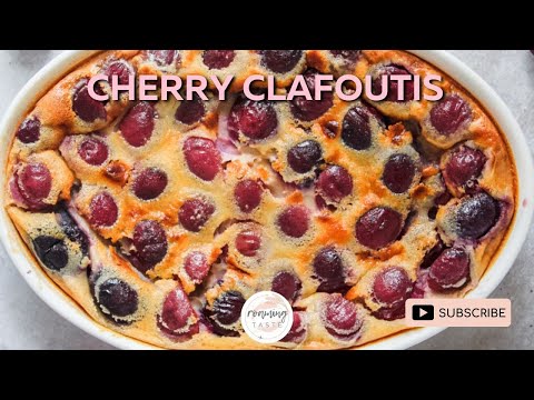 How to make Cherry Clafoutis | Julia Child recipe | Uses blender for custard