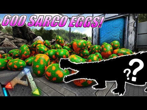 600 SARCO EGGS! ARK SARCO BREEDING AND MUTATIONS! Ark Survival Evolved Mutation Zoo