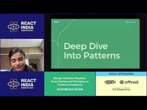 Remote Talk: Design Systems Mastery: From Patterns & Principles to Product Excellence - Shambhavi S.