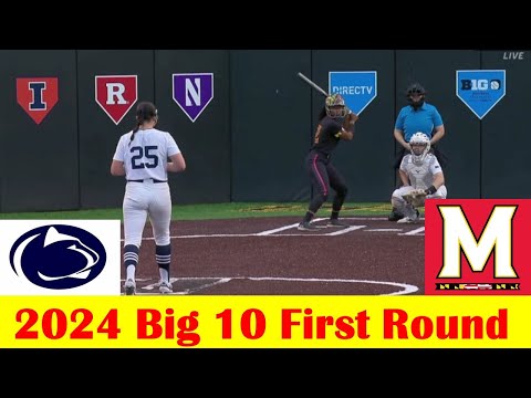 Maryland vs Penn State Softball Game Highlights, 2024 Big 10 Tournament First Round