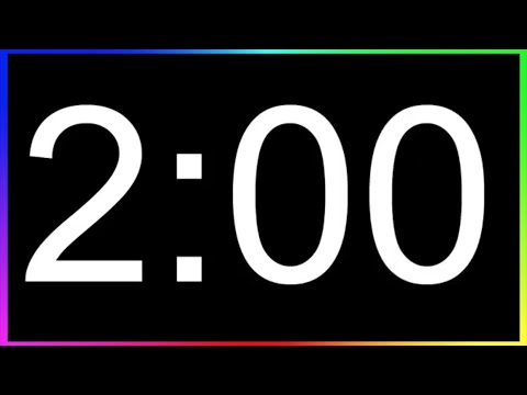 Minuteur 2min ALARME🚨/ Compte à Rebours 2 Minutes /Minuterie 2 Minutes/Décompte 2min