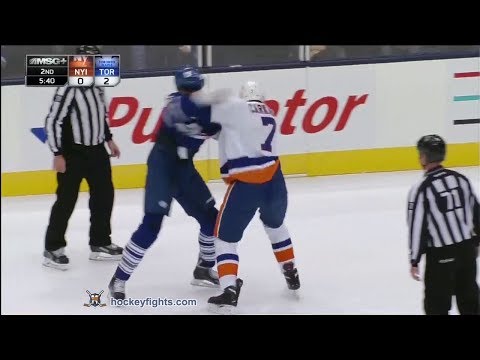 Matt Carkner vs Frazer McLaren Nov 19, 2013