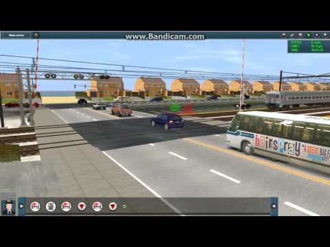 Trainz Railroad Crossings can Turn Off when a Train Stops in Front of it!